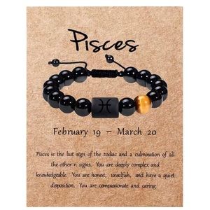 Pisces Zodiac Sign Bracelet.